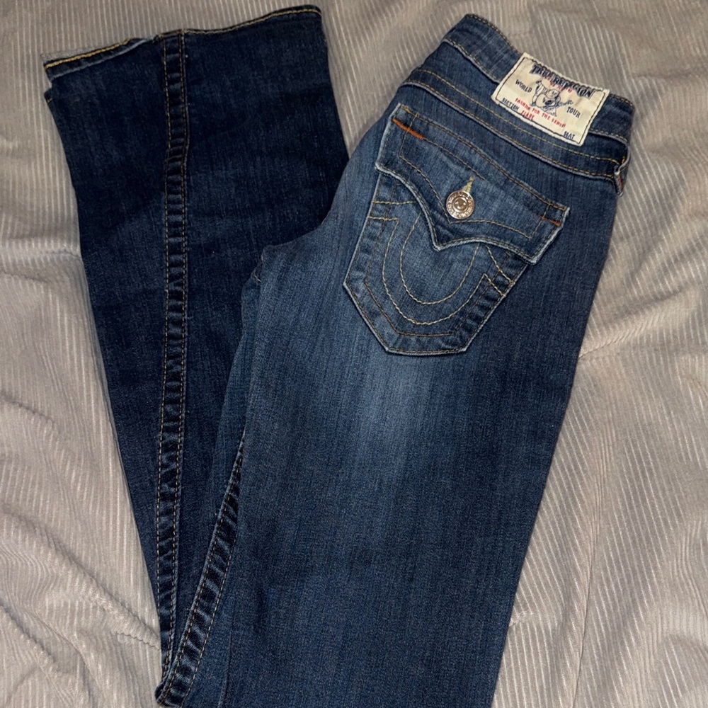 True Religion Women's Dark Blue Boot Cut Jeans